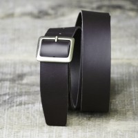 CEINTURE CUIR VÉGÉTAL BRUN LAITON| La jean